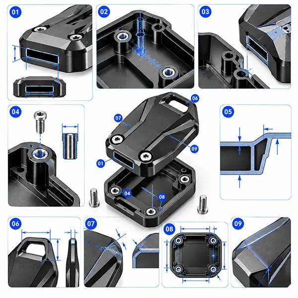 Custom CNC Machining Key Head Covers Critical Dimensions