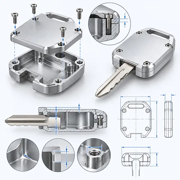 DFM Review Before Custom Key Head Cover CNC Machining