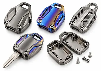 Custom Titanium Grade 5 Key Head Covers CNC Machining Custom Titanium Grade 5 Key Head Covers CNC Machining