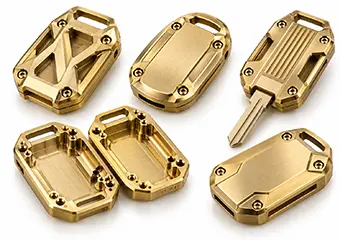Custom Brass Key Head Covers CNC Machining Custom Brass Key Head Covers CNC Machining