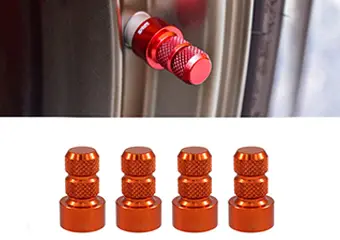Custom CNC Machined Knurled Air Tire Rim Wheel Valve Stem Caps & Covers
