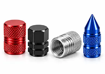 Custom CNC Machined Tire Valve Stem Caps & Covers From Your Drawing or Sample