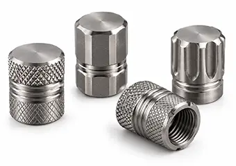 Custom Titanium Grade 5 Tire Valve Stem Caps & Covers CNC Machining