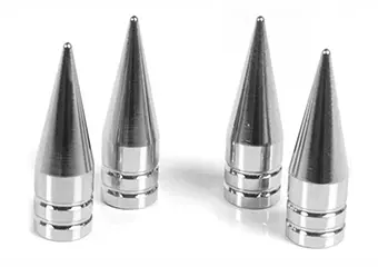 Custom 303 304 316 Stainless Steel Tire Valve Stem Caps & Covers CNC Machining Manufacturing