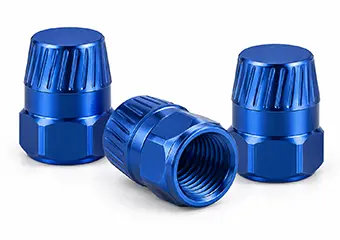 Custom CNC Machined Type II Anodizing Tire Valve Stem Caps & Covers
