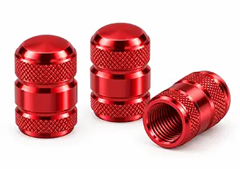 Custom CNC Machined Polishing and Anodizing Tire Valve Stem Caps & Covers