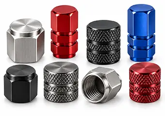 Custom CNC Machined Tire Valve Stem Caps & Covers for Automotive OEM & Mobility Systems