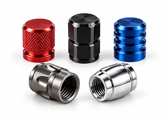 Custom CNC Machined Tire Valve Stem Caps & Covers for Motorcycle & Powersports