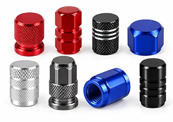 Custom CNC Machined Tire Valve Stem Caps & Covers for Performance & Motorsport