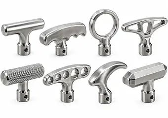 Custom CNC Machined 304 Stainless Steel Pull Pull Cord & Pull Start Handles