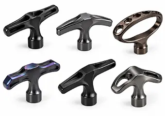 Custom CNC Machined PVD DLC Coating Pull Cord & Pull Start Handles