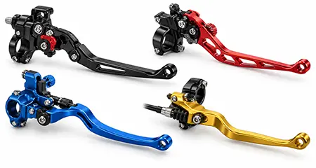 Custom CNC Machined 7075-T6 Aluminum Motorcycle Brake & Clutch Hand Levers Custom CNC Machined 7075-T6 Aluminum Motorcycle Brake & Clutch Hand Levers