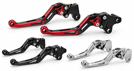 Custom CNC Machined 6082-T6 Aluminum Motorcycle Brake & Clutch Hand Levers Custom CNC Machined 6082-T6 Aluminum Motorcycle Brake & Clutch Hand Levers