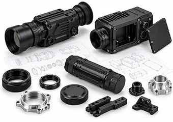 Custom CNC Machined Night Vision & Thermal Imaging Housings From Your Drawing