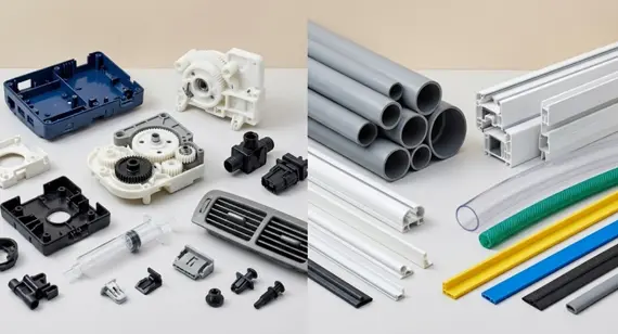 CNC Machining Parts Products Produced by Injection Molding vs. Plastic Extrusion Molding CNC Machining Parts Products Produced by Injection Molding vs. Plastic Extrusion Molding