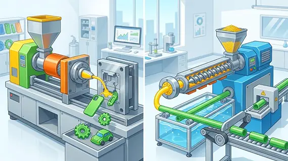 Injection Molding vs Extrusion Molding Process Manufacturing Injection Molding vs Extrusion Molding Process Manufacturing