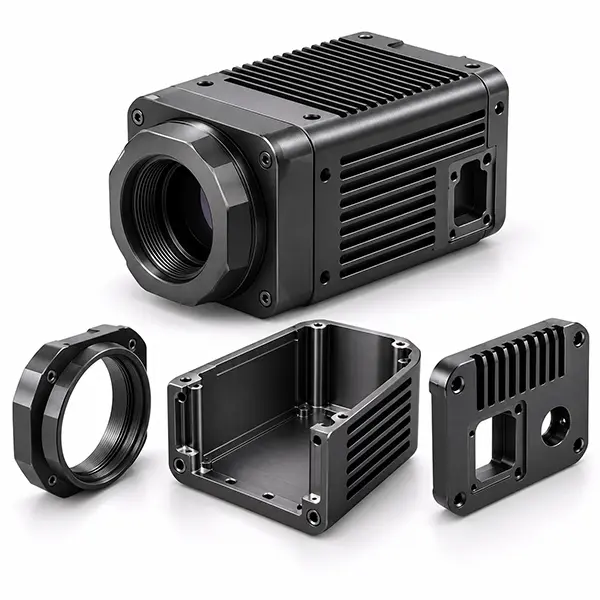 Custom CNC Machined Smart Thermal Imaging Camera Housing & Enclosure Manufacturing