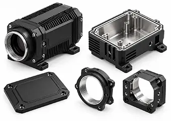 Custom CNC Machined Type II Black Anodizing Thermal Imaging Camera Housings and Enclosures